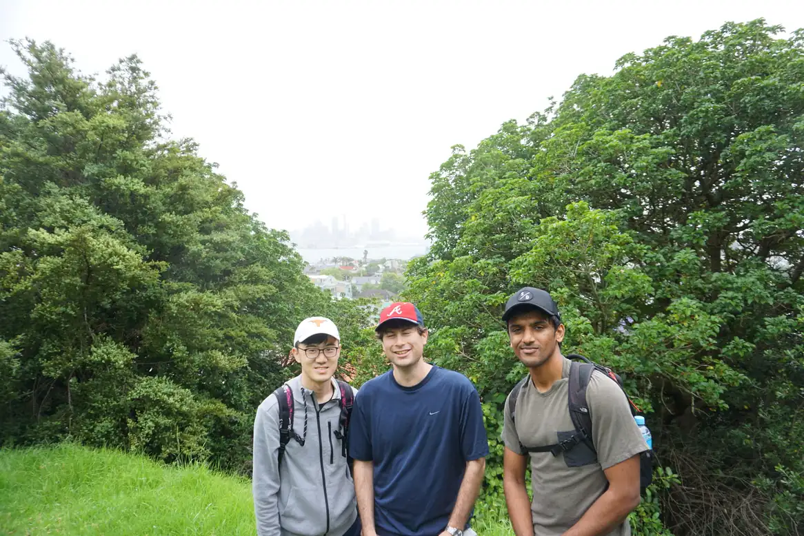 David Fridovich-Keil, Shubhankar and Po-han in Devonport